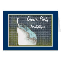 Bijou Pear, Dinner Party, Greeting Invitation Card