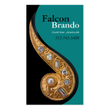 "Bijoux" - Custom Jeweller, Glam Jewellery Business Card Template