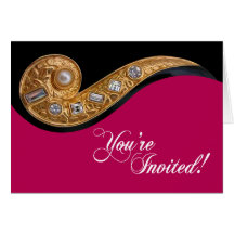 "Bijoux" Wedding Invitation Greeting Cards