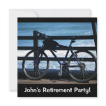 Bike at Sea/Retirement Party Invites invitations