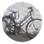 bike bicylce photo round stickers