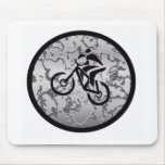 Bike BLACK GREYED Mousepads