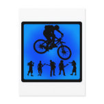 Bike Blue Grassy Post Card