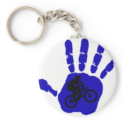 Bike Blue Streaker Key Chains by ninuno