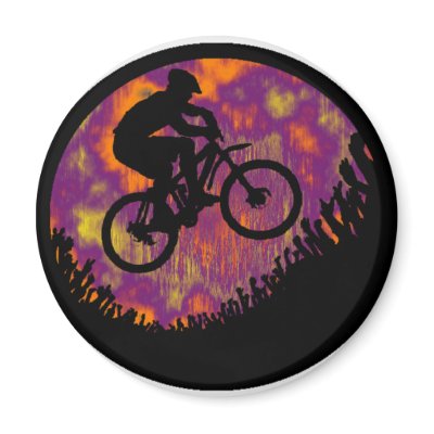 bike evening cruise refrigerator magnets by ninuno