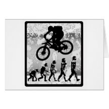 Bike Foggy Morning Greeting Card