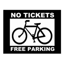 bike_free_parking_Vector_Clipart Postcard
