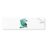 BIKE GREEN GENE BUMPER STICKER