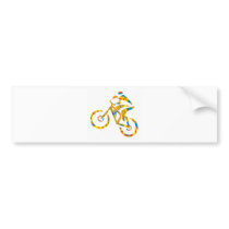 Bike Hip Droned Bumper Sticker