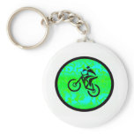 Bike Lime Funky Keychains