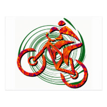Bike Navigating Pines Post Cards