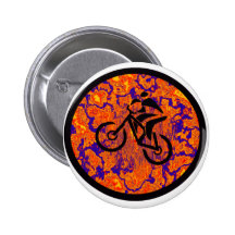Bike New Cranks Pinback Buttons