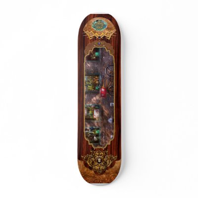 Bike - NY - Chelsea - The delivery bike Skateboard Deck by suburbanscenes