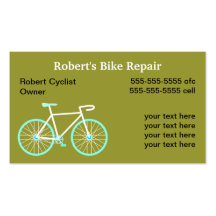 Bike Repair Services Business Cards