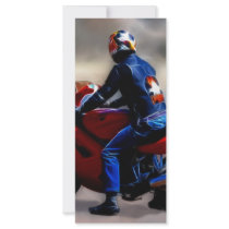 Bike Rider Custom Rack Card