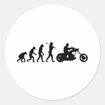 Bike Rider Round Sticker