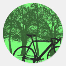 bike round sticker