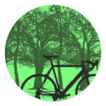 bike round sticker