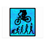 Bike Stone Wall Post Card