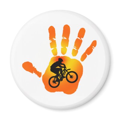 Bike Sun Raised Magnets by ninuno