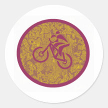 Bike the intuition round sticker