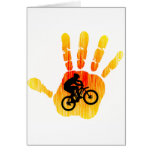 Bike then Progress Greeting Cards
