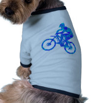 Bike Turquoise Flasher Doggie T Shirt