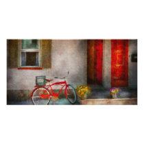 Bike - Welcome, doors open Custom Photo Card