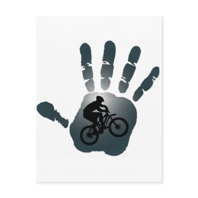 Bike Wet Grey Post Cards by ninuno