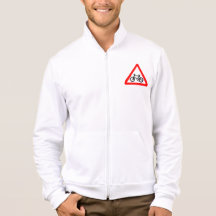 Bike Yield Sign Printed Jacket