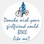 BikeChick Doncha Stickers