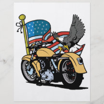 Biker American Eagle Flyer Design