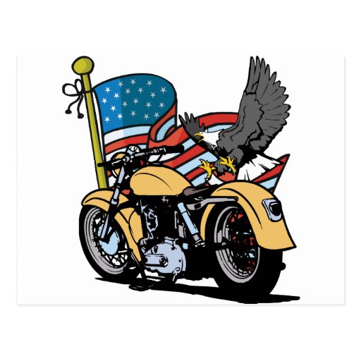 Biker American Eagle Postcards