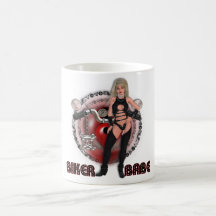 Biker Babe - Classic White Mug