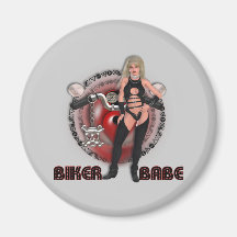 Biker Babe - Magnet