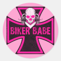 BIKER BABE STICKERS