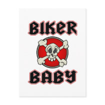 Biker Baby Skull Postcards