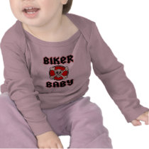 Biker Baby Skull Tee Shirts