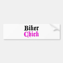 Biker Chick Bumper Stickers