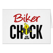 Biker Chick Card