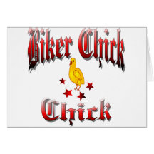 Biker Chick Card