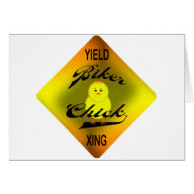 Biker Chick Greeting Card
