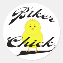 Biker Chick Sticker