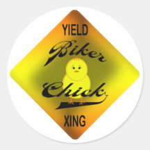 Biker Chick Sticker