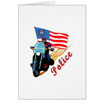 Biker Cops Greeting Cards