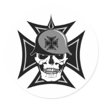 Biker Cross stickers