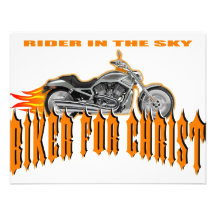 Biker For Christ Custom Invitation