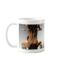 Biker girl coffee mugs