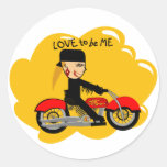 - BIKER GIRL STICKERS
