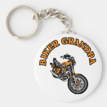 BIKER GRANDPA KEY CHAIN
